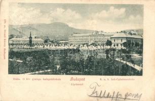 Budapest II. Lipótmező, Cs. és kir. gyalogsági hadapródiskola, Divald Károly 378. sz. / K.u.K. Inf.-Cadettenschule (EK)
