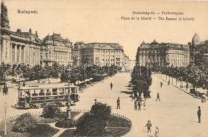 Budapest V. Szabadság tér, villamos (EK)