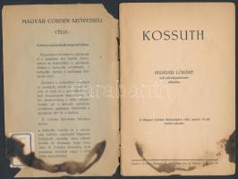 Hegedüs Loránt: Kossuth. Bp.,1928, Magyar Cobden Szövetség, 21 p. Cobden könyvtár 28. Kiadói papírkö...