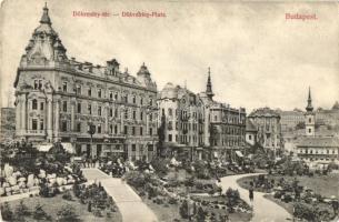 Budapest I. Tabán, Döbrentei tér, villamos, kávéház (EK)