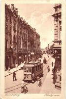 Szombathely, Király utca, villamos, kerékpár (EK)