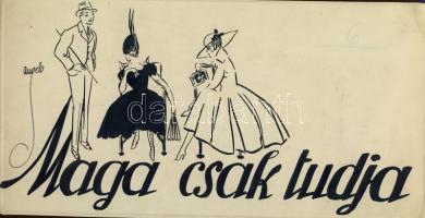 Angelo (Funk Pál)(1894 - 1974) divatrajz 29x15cm