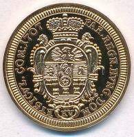DN "Magyar aranypénzek utánveretben - II. Rákóczi Ferencz arany, 1707" aranyozott Ag emlék...