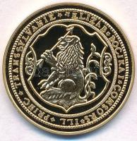 DN "Magyar aranypénzek utánveretben - Bocskai Erzsébet 10 dukát" aranyozott Ag emlékérem (5.5g/0.999/25mm) T:PP