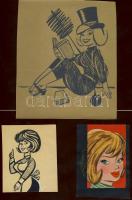 Ruszkay György (1924-1998) A Füles figura atyjának 5 db rajza