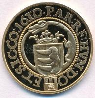 DN "Magyar aranypénzek utánveretben - Báthory Gábor dukát" aranyozott Ag emlékérem (5.5g/0...