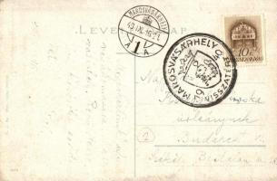 Marosvásárhely, Targu Mures; Székely kioszk / kiosk "1940 Marosvásárhely visszatért" So. S...