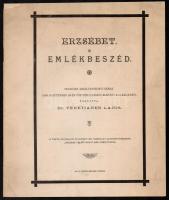 1898 Erzsébet emlékbeszéd. Felséges királyasszonyunknak 1898. szeptember 10-én történt gyászos elhunyta alkalmából tartotta dr. Venetianer Lajos. Ujpest, 1989. Schön Bernát. Kiadja az Ujpesti Izraelita nőegylet. 10p. 22x27 cm