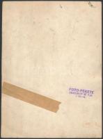 cca 1940 Kozma sonka pultja a Városligetben tartott BNV.n. Nagyméretű, pecséttel jelzett fotó. Feket...