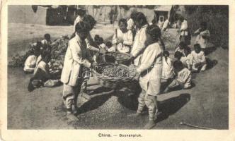 Boonenpluk / Chinese children picking beans, folklore (EK)