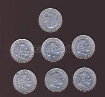 Hollandia 1955+57. 1G Ag (7x) 2 klf évszámmal T:2,2/3