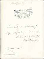 1942 dr. Verebély Tibor (1875-1941) sebész, akadémikus, emlékünnepsége a Sebészeti klinikán orvospro...