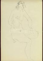 Ismeretlen művész 4 db rajza