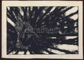 Szklenár András (1957- ) Az éj leánya II. vegyes technika 20x14 cm