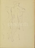 Z.Gács György (1914-1978) 4 db vázlatrajz