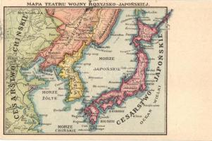 Mapa Teatru Wojny Rosyjsko-Japonskiej / Theatre of War of the Russo-Japanese War, map