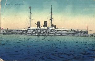 SMS Radetzky az Osztrák-Magyar Monarchia Radetzky-osztályú pre-dreadnought csatahajója / K.u.K. Kriegsmarine Linienschiffe. C. Costalunga (EB)
