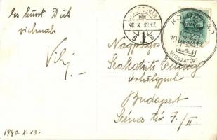 Kolozsvár, Cluj;  látkép a Fellegvárról / panorama, "1940 Kolozsvár visszatért" So. Stpl