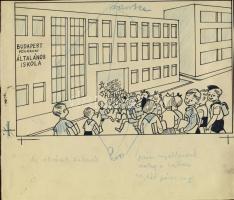 Gerő Sándor (1904-1977) 20x21 cm