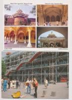 44 db főleg MODERN főleg külföldi (indiai és Párizsi) városképes lap / 44 mostly modern mostly European and Indian town-view postcards, many Paris