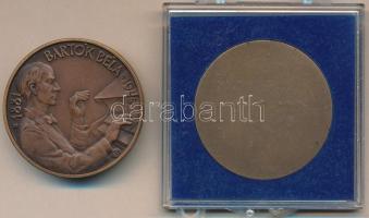 Tóth Sándor (1933-) 1981. "Szeged / Bartók Béla 1881-1945" Br emlékérem (42mm) + 1982. &qu...