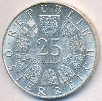 Ausztria 1968. 25Sch Ag "300 éve született von Hildebrandt" T:1-
Austria 1968. 25 Schilli...