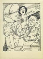 Dunai Imre rajza 26x19 cm