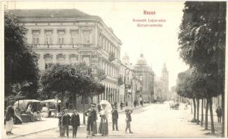 Kassa, Kosice; Kossuth Lajos utca, Európa szálloda / street view, hotel