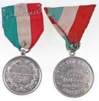 DN "Függetlenségi harcz MDCCCXLVIII-IX / A magyar nemzet hű honvédeinek" fém emlékérem nem...