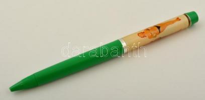 Retró vetkőzős toll, h: 13,5 cm