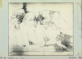 1979 Ruttkay Sándor (1951-)  Titok 22x19 cm