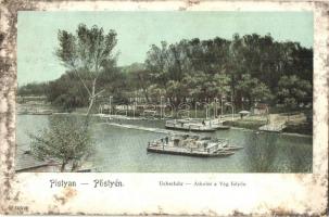 Pöstyén, Piestany; Überfuhr / átkelés a Vág folyón / crossing the Váh river (EB)