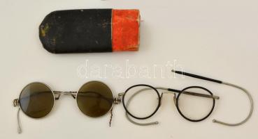 2 db régi szemüveg, mindkettő javításra szorul