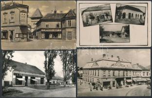 20 db MODERN magyar fekete-fehér városképes lap, vegyes minőség / 20 modern black and white Hungarian town-view postcards, mixed quality