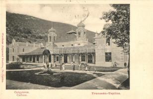 Trencsénteplic-fürdő, Bad Trencianske Teplice; Curhaus / gyógyterem, Wertheim Zsigmond kiadása / spa (EK)