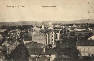Maribor, Marburg; Magdalena-Vorstadt, Spar-Verein, Verlag Rudolf Gaisser / suburb, savings club, general view