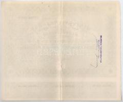 Budapest 1946. "Pesti Magyar Kereskedelmi Bank" részvényutalvány 5 részvényről egyben, öss...