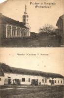 Novigrad, Cittanova, Cittanuova; Mesnica i Gostiona P. Novosel / church, P. Novosels butcher shop and tavern (EM)