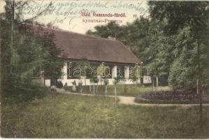 Rusandafürdő, Bad Ruszanda; IV. számú szálloda, Petrity Lyubomir kiadása / hotel + 1915 VIII. 21. Cs. és kir. Ellenőrző Bizottság Temesvár (EK)