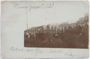 1901 Nagybiccse, Nagy-Bittse, Bytca; főurak fogadtatása a faluban / visitation of lords, photo (EB)