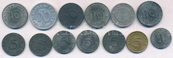 Németország / Weimari Köztársaság / Német Harmadik Birodalom 1928-1943. 1pf-50pf (13x) T:2,2-
Germa...