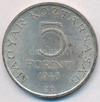 1948. 5Ft Ag "Petőfi" T:2