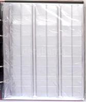 Lindner 1300 Multi Collect gyűrűs album, bordó színű, benne 5db Lindner MU35-ös + 5db Lindner MC54-e...