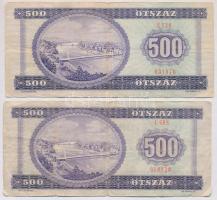 1980-1990. 500Ft (2x) T:III,III-