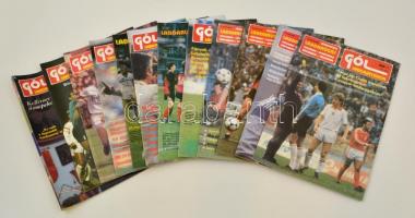1989 a Gól sportmagazin teljes évfolyama, érdekes írásokkal