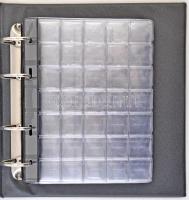 69db-os vegyes külföldi és magyar érme tétel zöld, négygyűrűs albumban, benne Magyarország, Vatikán,...