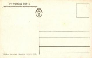 Deutsche Reiter erbeuten indische Geschütze / German troops in battle with the Indian army