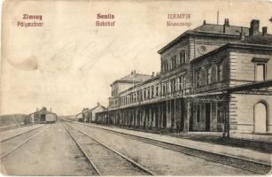 Zimony, Zemun, Semlin; vasútállomás / Bahnhof / railway station (Rb)