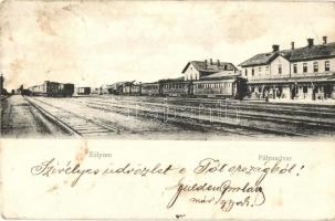 Zólyom, Zvolen; vasútállomás / railway station (EK)