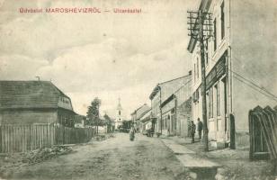 Maroshévíz, Toplita; Utcakép üzlettel. Walter Ede kiadása / street view with shop  (EK)